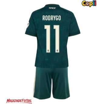 Real Madrid Rodrygo Goes #11 Echipament de Fotbal Replică 2026-27 Copii Deplasare (+ Șorturi)